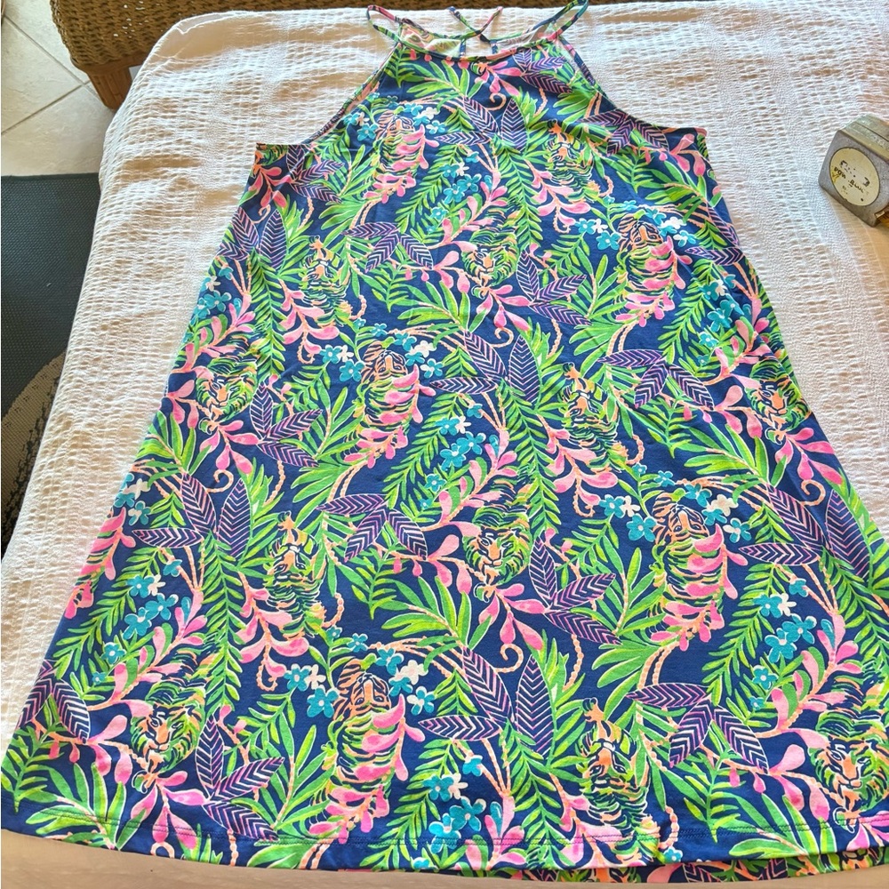 Lilly Pulitzer Vibrant Pink and Green Dress